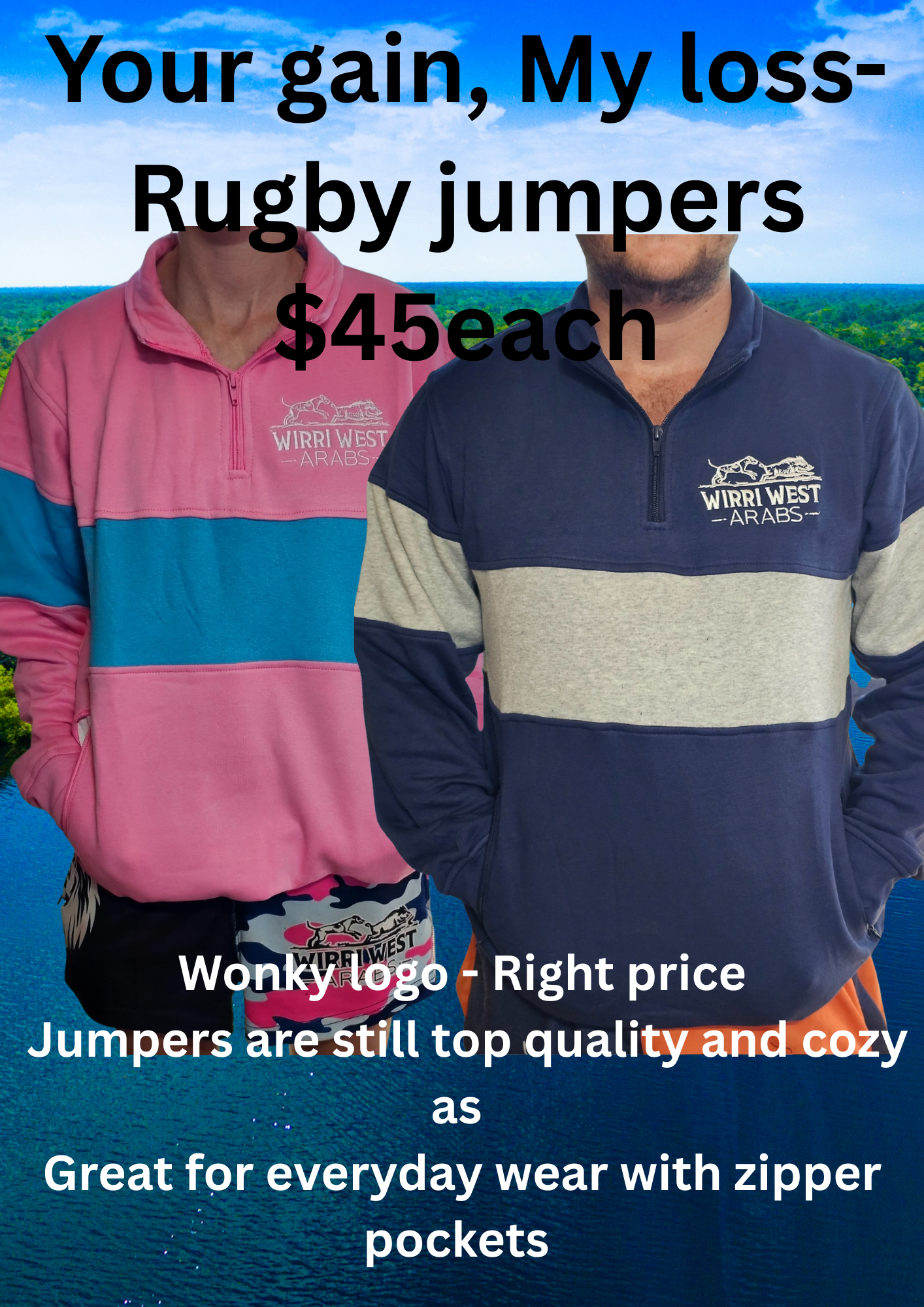 Rugby Jumpers - Zipper Pockets
